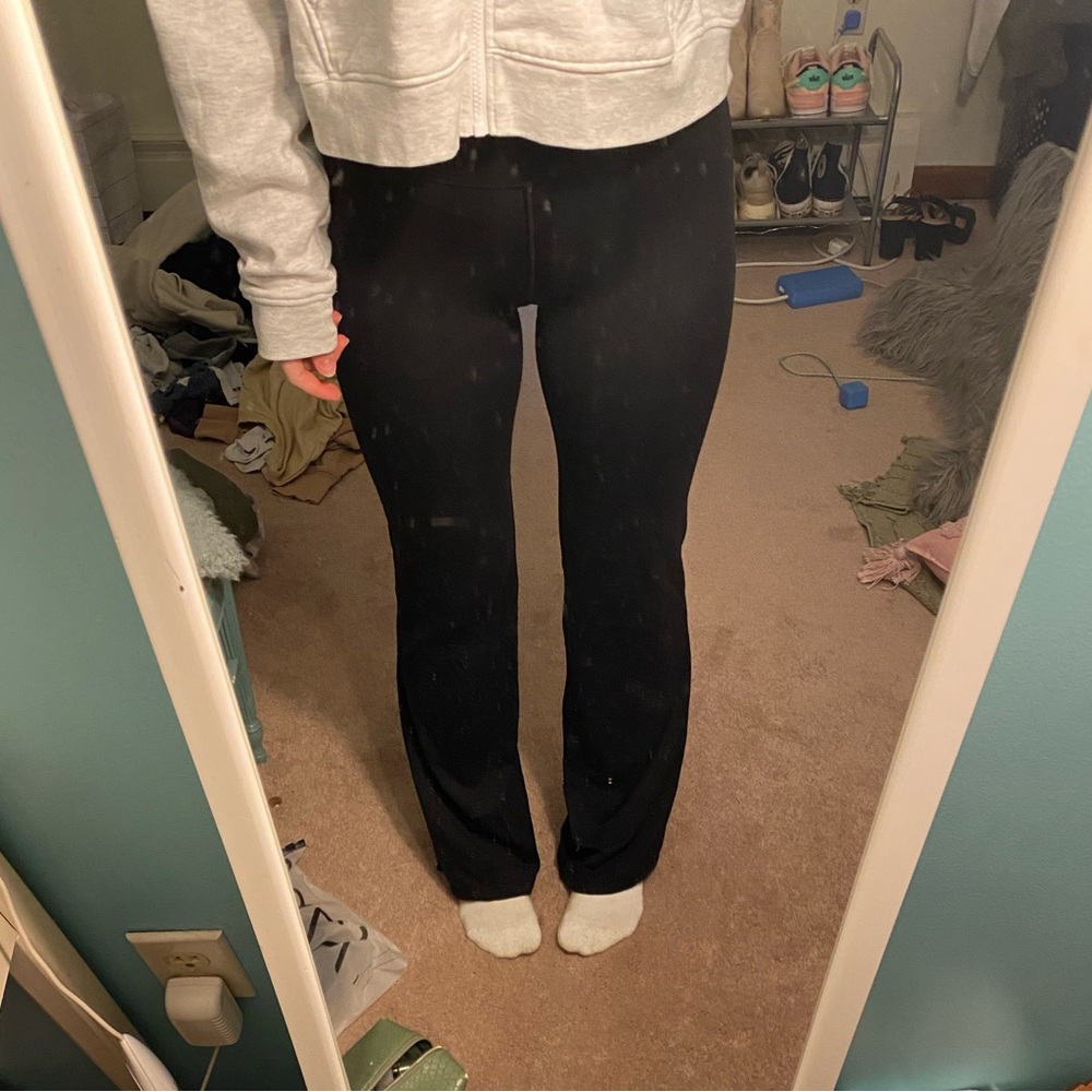 aeropostale black flare leggings
